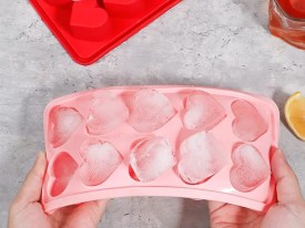 Molde silicona 12 corazones profundos